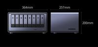 Servidor NAS Empresarial de 8 Bahías, Intel Core i3, Doble 10GbE, Thunderbolt 4, 8GB DDR5, Almacenamiento RAID, en Stock