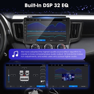 Reproductor Multimedia Estéreo Inalámbrico para Automóvil Rhythm de 10 Pulgadas con Carplay y Android Auto, Navegación GPS, Radio FM RDS para Toyota RAV4 2013-2018 - Product Image 6