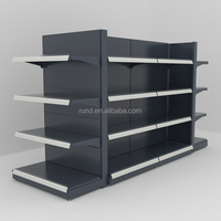Rd Heavy-Duty Enkelzijdige Vrijstaande Metalen Gondel Supermarkt Plank Voor Supermarkt Retail Display Fruit Groente Rack