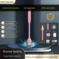 Brosse de toilette électrique pour maison intelligente rechargeable multi-fonctionnelle sans fil nettoyage personnalisable salle de bain raclette en plastique