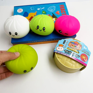 Jouets Squishy JY doux et moelleux, grands et colorés, en forme <span class=keywords><strong>de</strong></span> boulettes <span class=keywords><strong>de</strong></span> riz vapeur simulées, pour la relaxation et le divertissement - Product Image 6