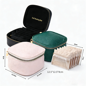 Sac de rangement multicouche très vendu pour voyage, sac à bijoux pour bagues et colliers, et boîte à bijoux pratique avec compartiments séparés - Product Image 2