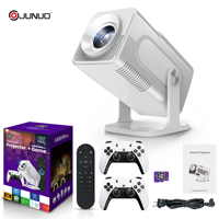 JUNUO HCS35MAX LED 450ANSI BT Remote Android11 WiFi6 1080P Mendukung 4K Speaker Internal Sistem Hiburan Portabel Permainan