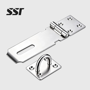 Modern Durable Eco-Friendly Stainless Steel Lock Plate Right Angle 90 Degree Hasp <b>Freezer</b> Door Cabinet Drawer Lock Bathroom - Product Image 1