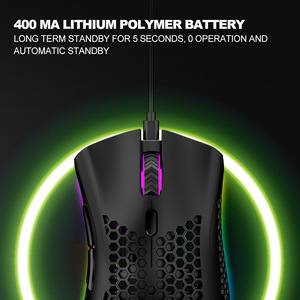 2.4Ghz & RGB quang không dây Backlit Chuột USB Chuột chơi game cho Mac Máy tính xách tay <span class=keywords><strong>Windows</strong></span> <span class=keywords><strong>10</strong></span> 10m Khoảng cách làm việc ROHS chứng nhận - Product Image 4