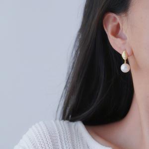 Accesorios de Plata S925 para DIY, Bandeja Vacía para Perlas con Cuentas Redondas de 9-13 mm, 22304, Joyería de Plata Simple, Pendientes - Product Image 1