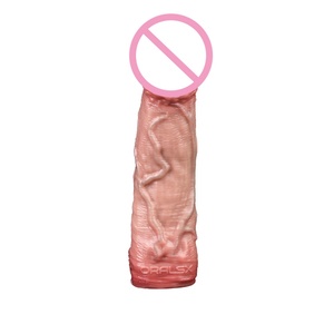Realistic Silicone Penis Sleeve Extension <b>for</b> <b>Men</b> | Soft Stretchy Reusable Enhancer | Adult Sex <b>Toy</b> Factory Wholesale - Product Image 5