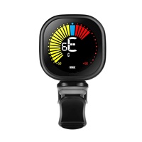 Accordeur numérique professionnel pour guitare et ukulélé avec boîtier en plastique et batterie rechargeable