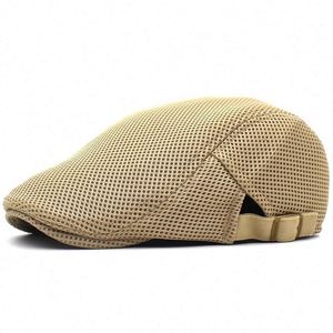 Boina de golf personalizada para hombre, gorra de sol estilo Ivy, gorra de malla, boina de algodón, gorra casual puntiaguda para hombre, gorra transpirable de pico de pato para exteriores. - Product Image 5