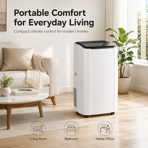 Climatiseur portable R290 14000 BTU, climatiseur domestique avec fonction de refroidissement et de chauffage pour appartement 9 000/10 000/12 000/14 000 B - Product Image 1