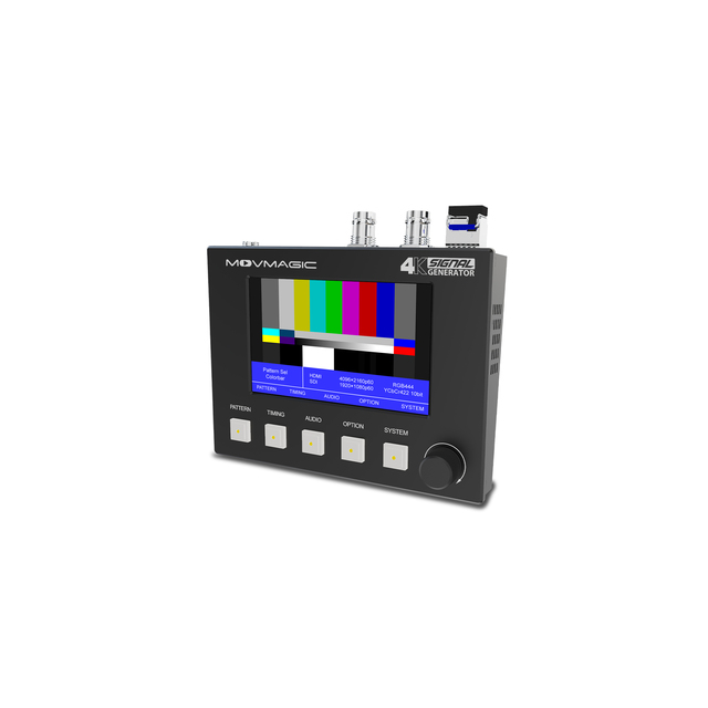 Movmagic SG-100 4K 3G-SDI Signal Generator with Multiple Signal Formats and Optical Output for Professional Video Production