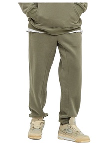 Men's Woolen Loose Fit <b>Jogger</b> Pants Straight Heavyweight Winter Street High Quality <b>Oversized</b> Sweatpants Casual Mid-Waist - Product Image 2