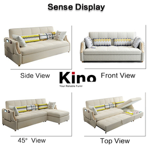 Canapé-<span class=keywords><strong>lit</strong></span> hybride orthopédique multifonctionnel Kino Chic avec couche de latex haute densité et support en acier - Product Image 2