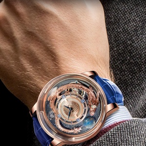 Reloj para Hombre PINDU DESIGN 2025, Marca de Alta Gama, Reloj Astronómico Solar, Basel World Watch and Jewellery Show - Product Image 4