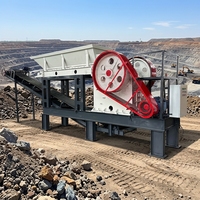 50 Ton Mobile Jaw Crusher Plant Motor AC Merek Jintai Maks. 100t/jam Pengiriman Seluruh Dunia Diesel Listrik Pabrik Langsung Cina Batu