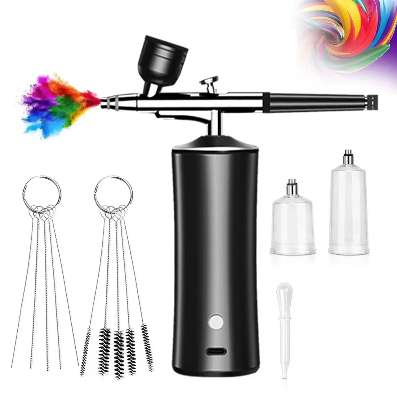 Portable Air Brush Airbrush Compressor for Makeup Nail Art Cake Decoration Barber Shop Cordless Airbrush Compressor