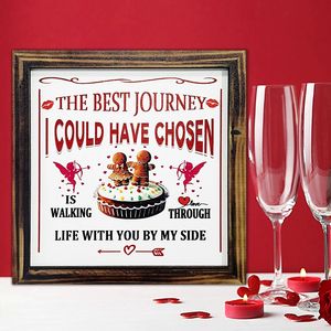 Valentine's Day Wooden <b>Photo</b> <b>Frame</b> Hanging Ornament As A Prop For Party Atmosphere Decoration And Decorative Hanging Painting - Product Image 5