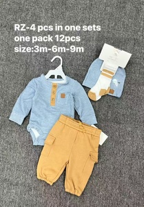 <span class=keywords><strong>Set</strong></span> di 4 Pezzi per Neonati in Cotone e Poliestere con Motivo a Quadri per l'Inverno - Product Image 2