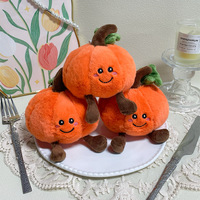Cadeau d'Halloween : Porte-clés en peluche citrouille Kawaii, Poupée citrouille souriante de dessin animé, Pendentif de sac, Jouet pour machine à griffes, Vente en gros, Logo personnalisé
