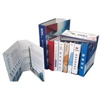 Carpeta de Archivo de Cartón con 3 Anillos Personalizada al por Mayor, Impresión de Carpetas de Papel para Documentos, Carpeta Portátil para Estudiantes, Oficina y Reuniones