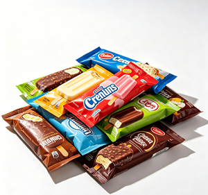 Sachet en plastique Mylar PE personnalisé avec logo thermoscellable en aluminium pour emballage de bâtonnets de crème glacée, de sucettes glacées et de produits surgelés - Product Image 2