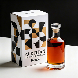 Boîte d'emballage personnalisée certifiée FSC, étui pliable pour <span class=keywords><strong>Calvados</strong></span>, pour une marque d'alcool éco-responsable et le stockage de bouteilles de brandy - Product Image 2