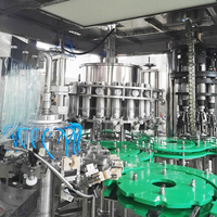 Ligne d'embouteillage automatique de boissons gazeuses 6000-8000 BPH, machine de remplissage de boissons gazeuses