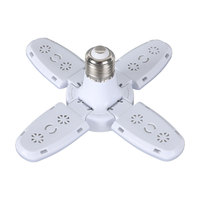 Ampoule LED en forme d'éventail E27 lampe à LED pliable 220V 110V 40 LEDs ampoules pour la maison plafonnier entrepôt Garage lumière blanc chaud