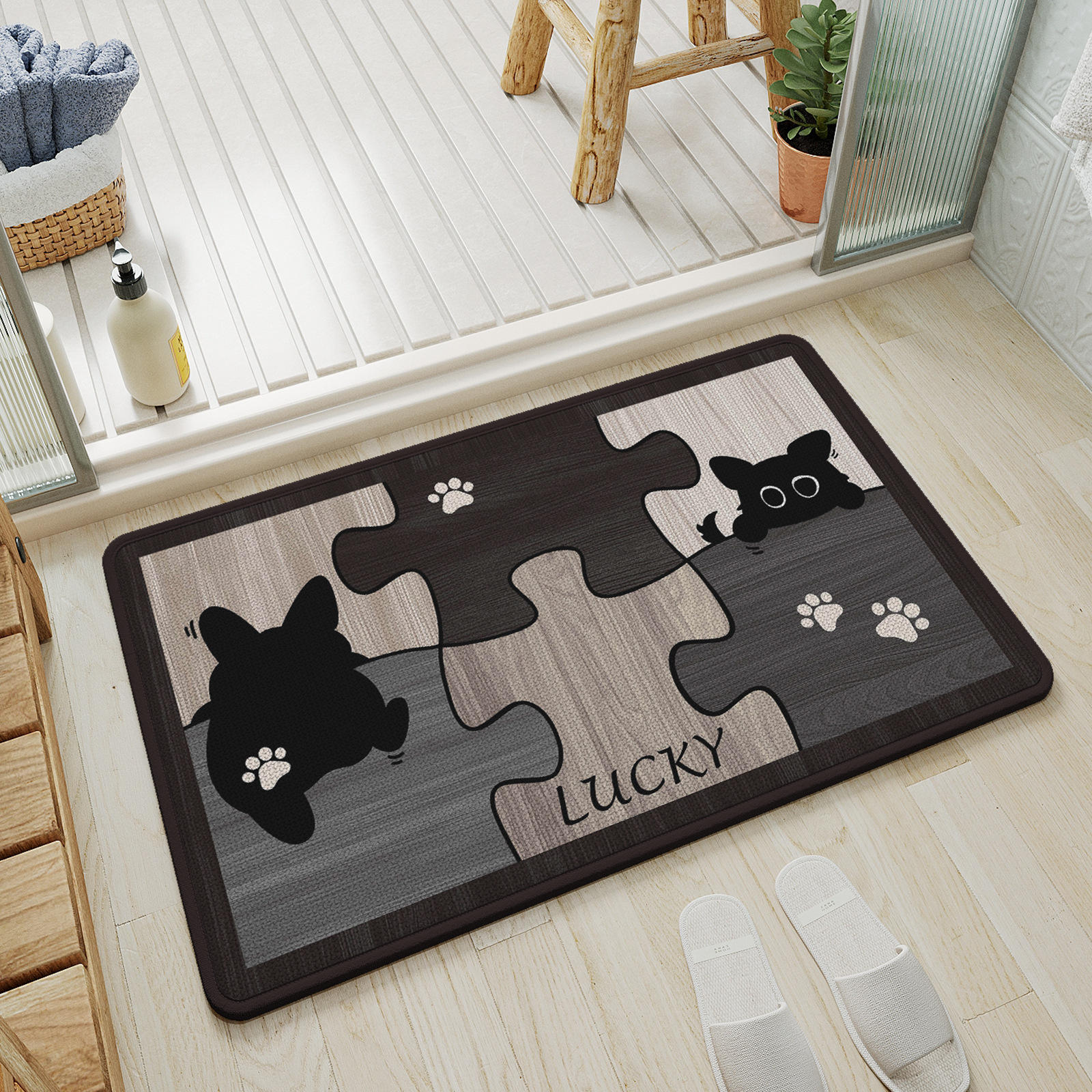 พื้นรองเท้ายางป่านแซลลี่ - ไม้จันทน์สุนัข