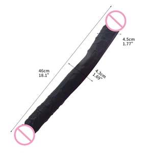 قضيب اصطناعي طويل للغاية برؤوس مزدوجة للتدليك الشرقي والتحفيز المهبلي قضيب اصطناعي ضخم واقعي للزوجين من الأشخاص - Product Image 6