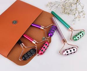 Gesichtsroller-Massagegerät Lifting-Schönheitsstab aus Metall mit Germaniumstein für Gesicht, Körper, Augen, Kinn und Hals zur Straffung und Anti-Aging - Product Image 5