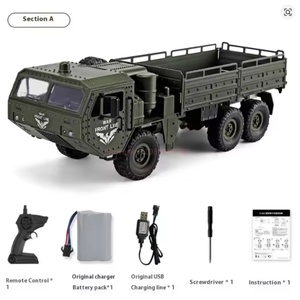 Nouvelle voiture RC JJRC 1:16 SYJ-Q75, modèle de camion militaire à six roues THAAD, tout-terrain, prêt à l'emploi, pour l'intérieur et l'extérieur, chargeur inclus, jouet RC - Product Image 2