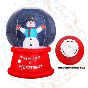 Bonhomme de neige gonflable LED lumineux, durable, imperméable, en polyester, pour Noël, 7,5 pieds, décoration intérieure/extérieure pour jardin - Product Image 5