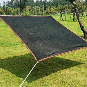 Toldo Rectangular Negro Tejido de HDPE, Tela de Protección Solar Anti-UV, Cubierta <span class=keywords><strong>para</strong></span> Piscina al Aire Libre, Jardín, Balcón, Patio, Toldo <span class=keywords><strong>para</strong></span> Automóvil - Product Image 4