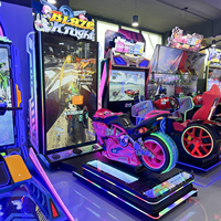 Simulateur de course de moto, jeu d'arcade moto, machine de course à monnayeur, jeu de course de moto dynamique, simulateur de course d'arcade