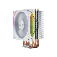 Refroidisseur de processeur Cool Storm, dissipateur thermique, ventilateurs ARGB pour boîtier d'ordinateur de jeu, 120 mm, 3 broches/4 broches, 6 caloducs, certifié CE, roulement fluide