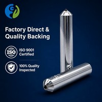 Outil de rectification diamanté industriel, stylo de centrage à pointe unique 12x50L pour rectifieuses cylindriques sans centre et rectifieuses d'outils OEM