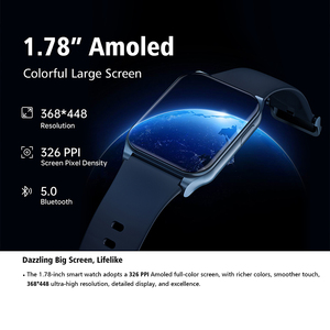 Jstyle 2206 1.78" BT Call Function Smartwatch with Big Amoled Screen High Quality <strong>Rugged</strong> Stainless Steel Metal Smart Wrist Watch - Product Image 4