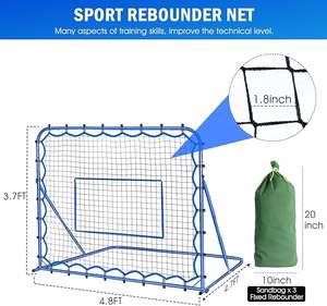 <span class=keywords><strong>But</strong></span> de football avec <span class=keywords><strong>filet</strong></span> <span class=keywords><strong>rebondissant</strong></span> de haute qualité <span class=keywords><strong>filet</strong></span> de rebond solo entraînement pour football basket-ball volley-ball baseball pickleball - Product Image 3