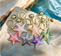 Article Tendance : Porte-clés Coquillage Dégradé en PU – Pendentif Mignon Océanique pour Sac et Voiture, Idéal pour les Couples