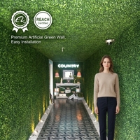 Panneau mural en plastique artificiel résistant aux UV, imitation haie de buis, pour jardin extérieur, balcon, clôture de protection de l'intimité, décoration