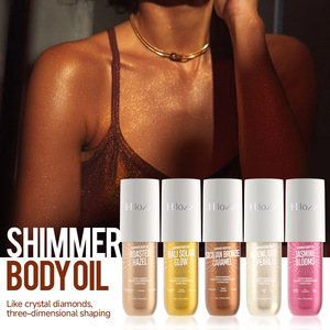 Huile Corporelle Scintillante Vitamine E Huile de Jojoba – Éclat Doré Illuminateur Hydratant Longue Durée pour un Teint Rayonnant Format Standard - Product Image 6