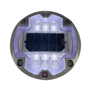 Más grande, hermoso y respetuoso con el medio ambiente, diámetro Circular, 150mm, PC + Material de aluminio fundido, pernos de carretera LED solares enterrados - Product Image 1