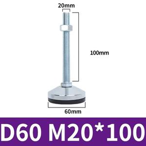 M8 M12 M16 M20 резиновые оцинкованные стальные антивибрационные Регулируемые выравнивающие ножки для верстака - Product Image 6