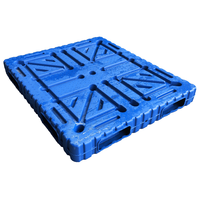 Palettes Euro standard en plastique, palettes d'entrepôt renforcées avec tubes en acier, plateau pour chariot élévateur 4 directions, pour rayonnages d'entrepôt, expédition de marchandises en vrac