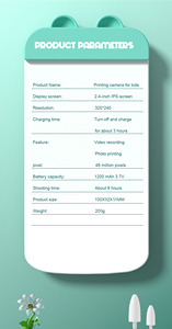 <span class=keywords><strong>2025</strong></span> New không dây trẻ em Máy ảnh chuyên nghiệp Mini Máy in ảnh nhiệt ngay lập tức in máy ảnh cho Giáng sinh món quà sinh nhật - Product Image 5