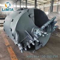 Bucket Pengeboran Batu LIMTA Kompatibel dengan Bauer BG30 |   Sumber Langsung Pabrik |   Baja Mangan DSDB Q355B |   1200mm OD |   Kotak 200mm