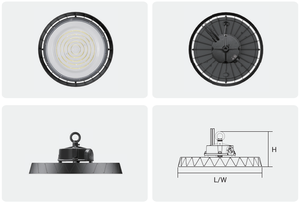 Lámpara Industrial LED UFO Redonda de Alta Potencia para Taller, Luz de Techo de Alta Intensidad 100W 150W 200W - Product Image 4