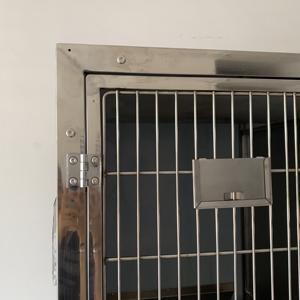 EUR <span class=keywords><strong>Cage</strong></span> vétérinaire PET Hc-2 à 4 portes en acier inoxydable pour animaux de compagnie, parfaite pour l'entraînement, le transport ou la maison - Product Image 6