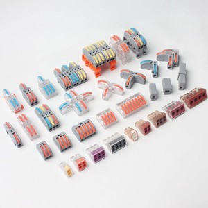 Divisor a tope tipo empuje personalizable, Conector de bloque de terminales rápido Universal para conectores de productos de cable <span class=keywords><strong>flexible</strong></span> rígido - Product Image 6